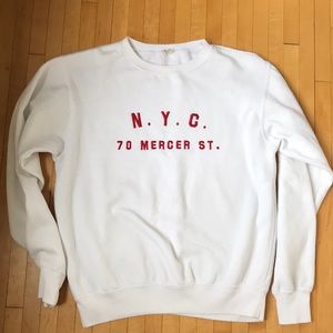 Brandy Melville white sweatshirt